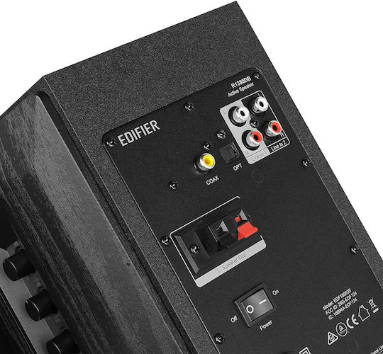 Edifier R1380DB Αυτοενισχυόμενα Ηχεία με Bluetooth 42W (Ζεύγος) Μαύρα