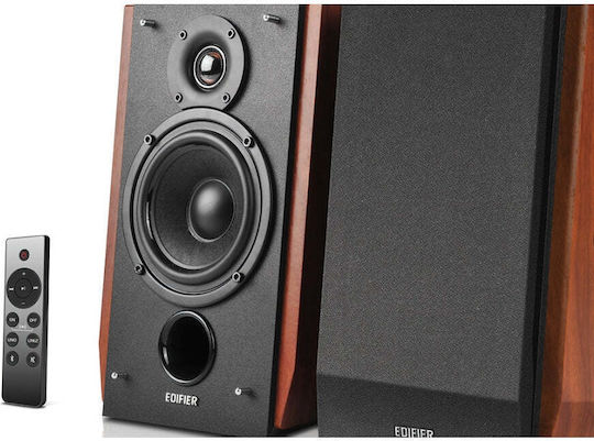 Edifier R1700BTS Αυτοενισχυόμενα Ηχεία με Bluetooth 30W (Ζεύγος) Καφέ