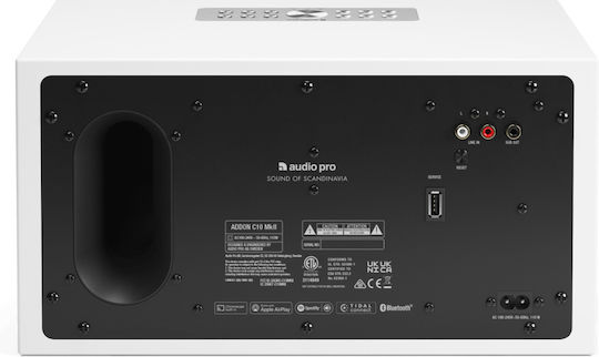 Audio Pro C10 MKII Αυτοενισχυόμενο Ηχείο 2 Δρόμων με Wi-Fi & Bluetooth 80W (Τεμάχιο) Λευκό