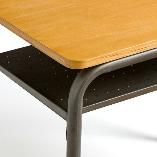 Vintage Buton Kinder Schreibtisch aus Melamin Beigefarbe 70x45x63cm