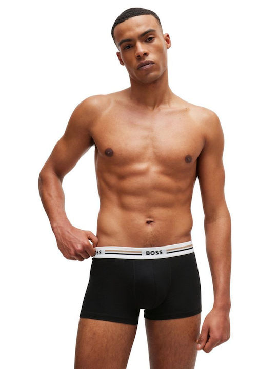 Hugo Boss Men's Boxers Black with Patterns 3Pack