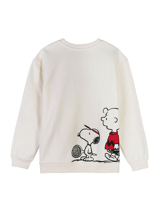 Cerda Snoopy Peanuts Sweatshirt Weiß Baumwolle