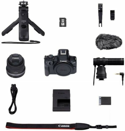 Canon EOS R50 Creator Kit Mirrorless Φωτογραφική Μηχανή