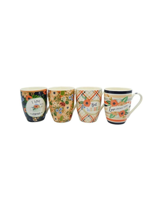 Ankor Porcelain Cup Multicolour 340ml