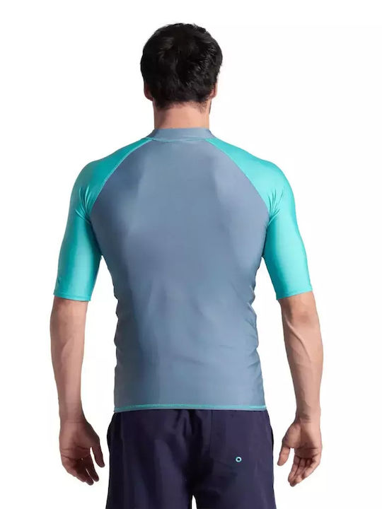Arena Men's Short Sleeve Sun Protection Shirt Gray
