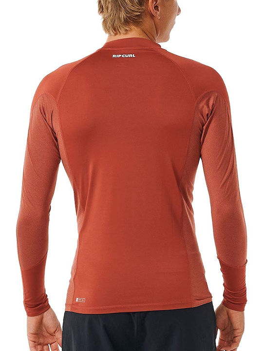 Rip Curl Men's Long Sleeve Sun Protection Shirt Orange