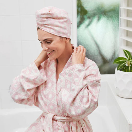 Dock & Bay Pink Microfiber Hair Towel 26x63cm
