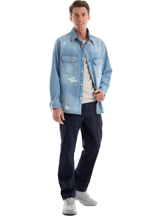 Ebolt Мъжко Яке Light Aged Denim