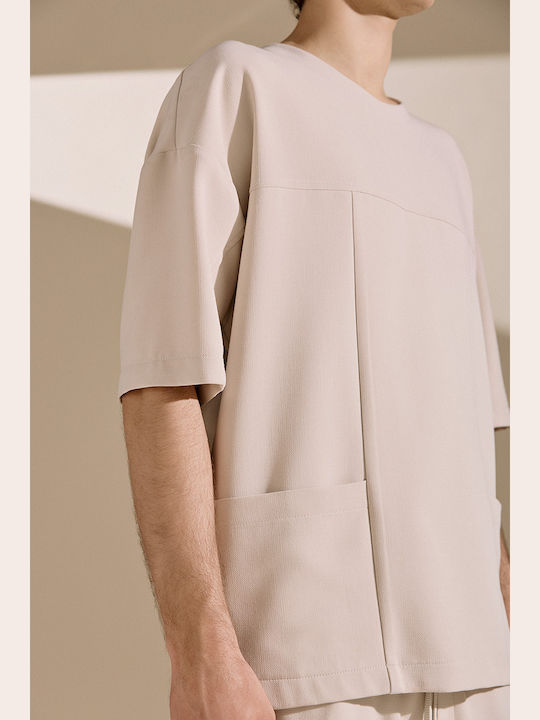 T-shirt Μπεζ