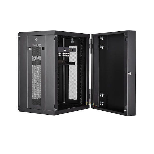 StarTech Επιτοίχια Καμπίνα Rack Μαύρο RK1520WALHM