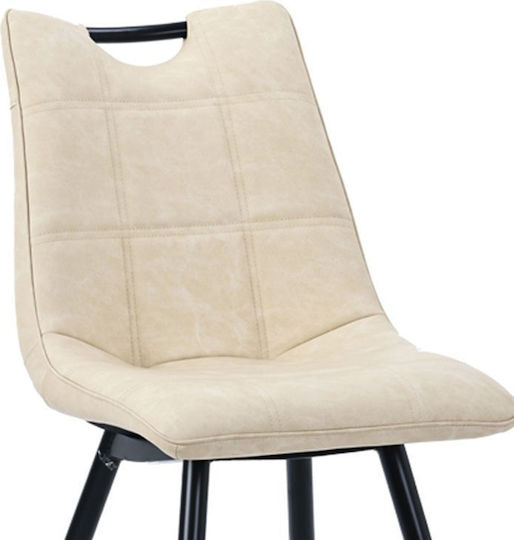 Nely Столички Трапезария Light Beige-Black foot Black 1бр 45x61x85бр
