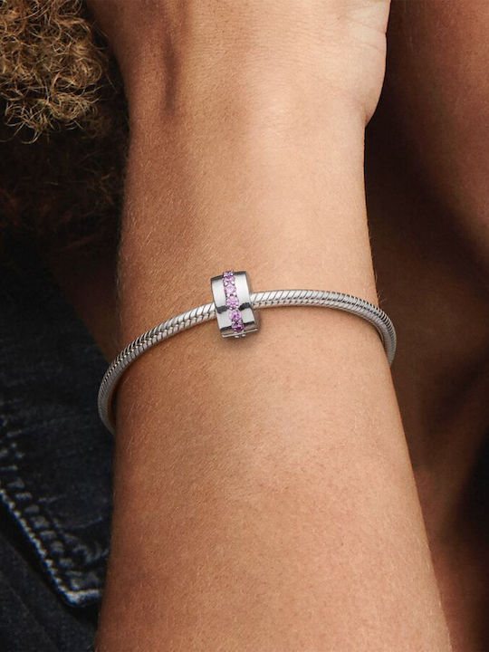 Σύμβολο Pandora Κλιπ Ροζ Pavé 791972pcz Σύμβολο Pandora Κλιπ Ροζ Pavé 791972pcz