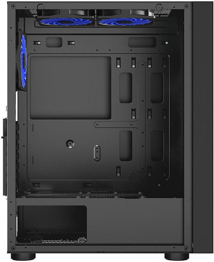 Spacer SPCS-GC-ICE-HERO Gaming Midi Tower Κουτί Υπολογιστή με Πλαϊνό Παράθυρο Μαύρο