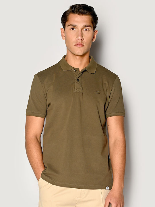 Camaro Men's Short Sleeve Blouse Polo Khaki