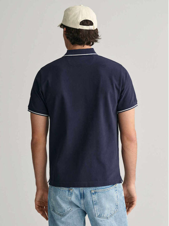 Gant Men's Short Sleeve Blouse Polo dark blue