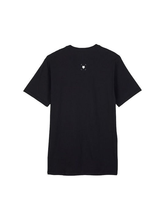 Fox T-shirt Bărbătesc cu Mânecă Scurtă Black
