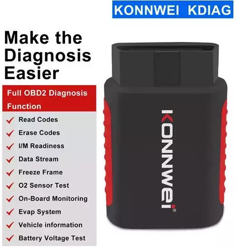 Konnwei Car Diagnostics Bluetooth Tool OBD 2 Compatible Android