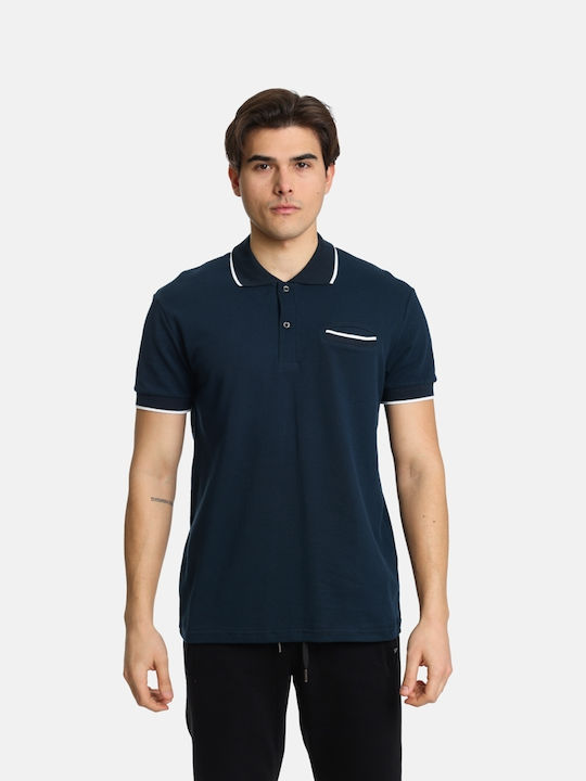 Paco & Co Ανδρική Μπλούζα Κοντομάνικη Polo Navy