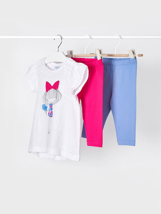 Mayoral Kinder Leggings Set Lang Magenta