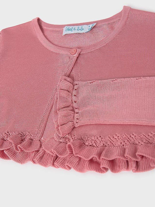 Abel & Lula Kids Cardigan Knitted Pink