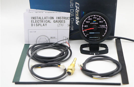 Car Dashboard Water Temperature and Voltmeter Digital Instrument 62mm