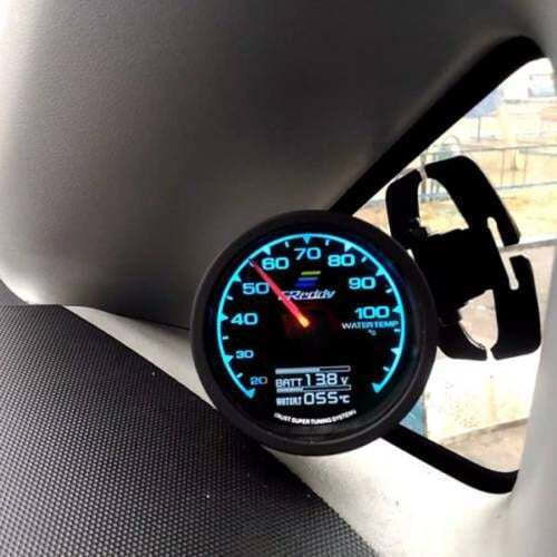 Car Dashboard Water Temperature and Voltmeter Digital Instrument 62mm