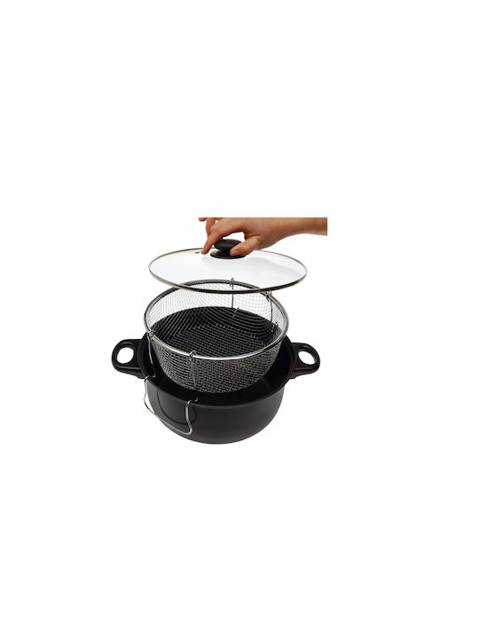 Excellent Houseware Κατσαρόλα Φριτέζα από Αλουμίνιο 3.5lt / 21cm