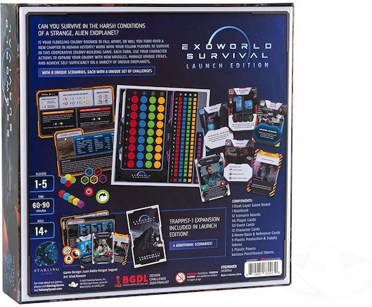 Board Game Exoworld Survival for 1-5 Players 14+ Years Old (EN) Starling Games