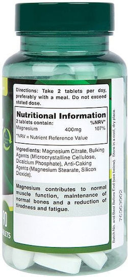 Holland & Barrett Magneziu De Înaltă Tărie 400mg 90 Comprimate