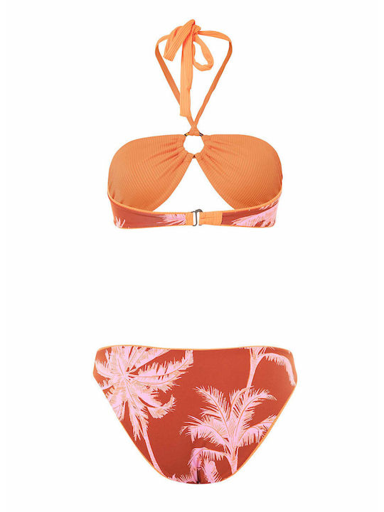 Vibrant Orange Bikini Set Triangle With Removable Padding Vibrant Orange