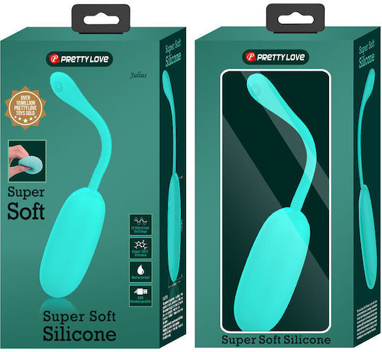 Pretty Love Julius Waterproof-rechargeable Vibrating Egg Aqua Green