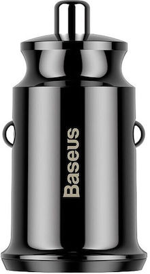 Baseus Car Charger Black Grain Total Intensity 3.1A with Ports: 2xUSB