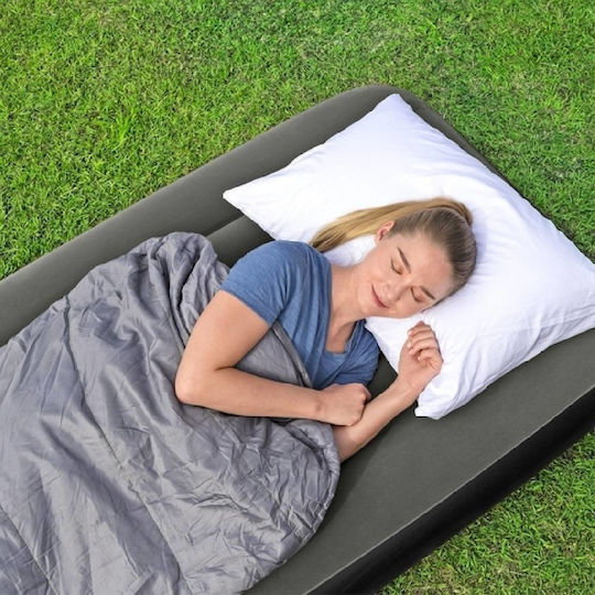 Bestway Aufblasbare Schlafmatratze Einzel mit Integrierter Pumpe 188x99x25εκ. Schwarz