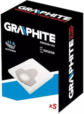 Graphite Săculeți de aspirator 5buc Compatibil cu aspiratorul