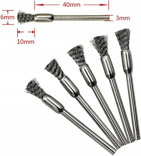 Rosfix 04B3-631F2 Perie de sârmă pentru găurire Set de 15buc