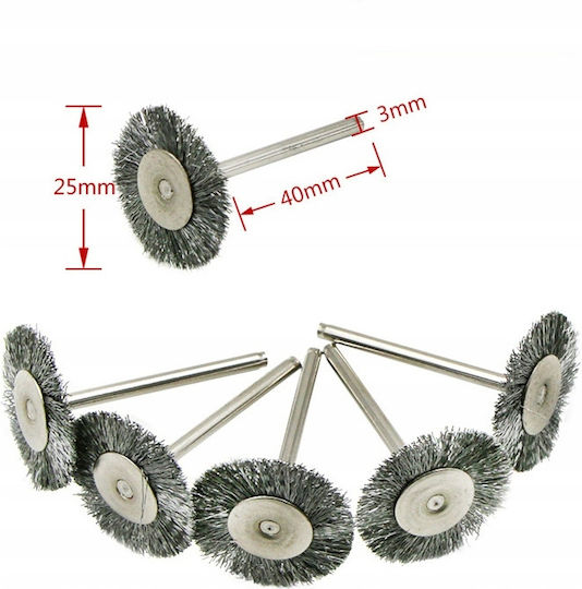 Rosfix 04B3-631F2 Perie de sârmă pentru găurire Set de 15buc