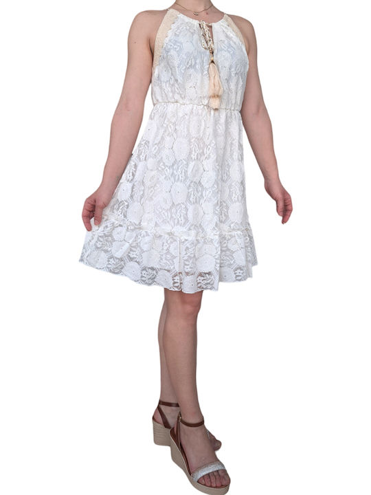 Remix Mini Kleid White