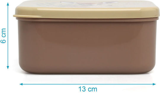 Ταπεράκια Φαγητού My Deer Μπεζ Σετ 4τμχ Kiokids 4188