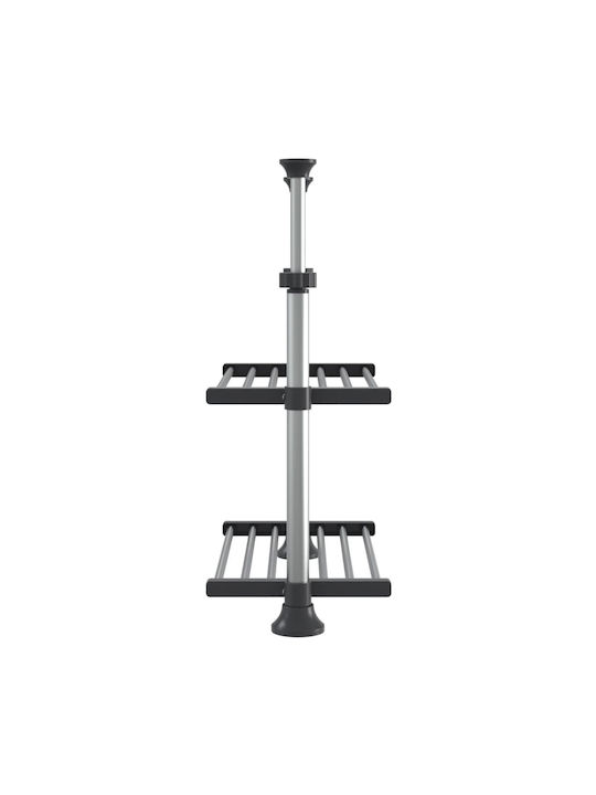 vidaXL Metal Microwave Oven Stand 50x25x50cm Silver