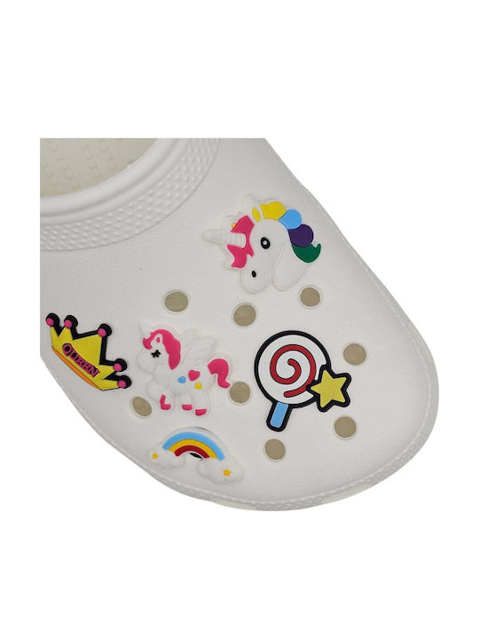 Charms Dekorative Clogs Crocs Lila Multi Einhorn