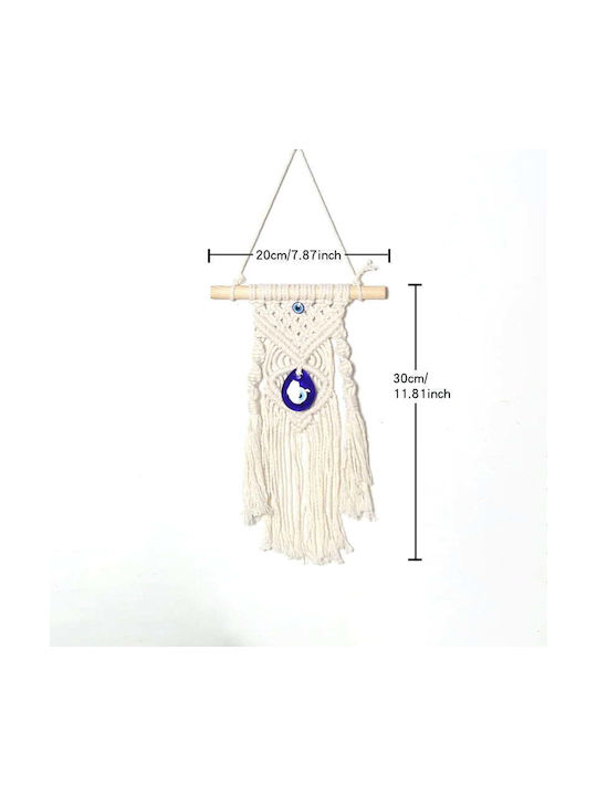 Macrame Hängendes Wanddekoration aus Stoff 30x30cm
