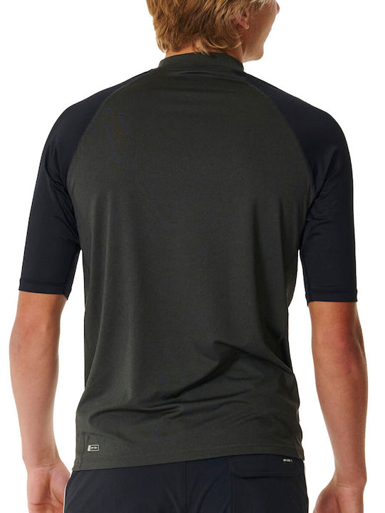 Rip Curl Men's Short Sleeve Sun Protection Shirt Black