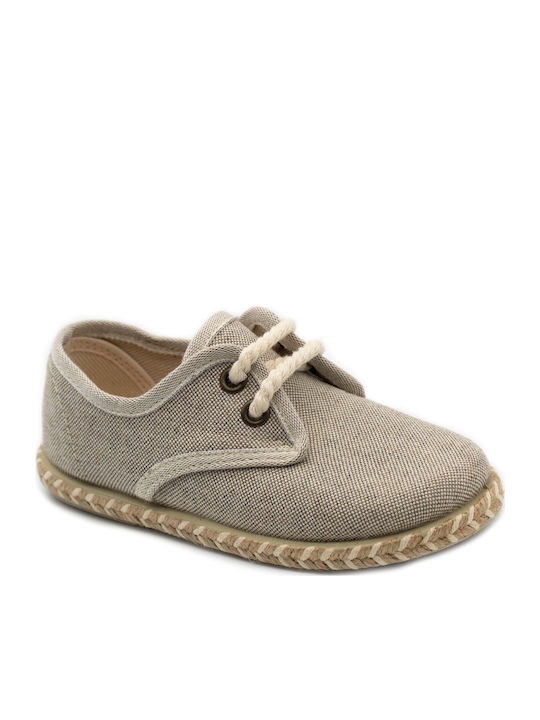 Kids Espradrilles with Laces Beige