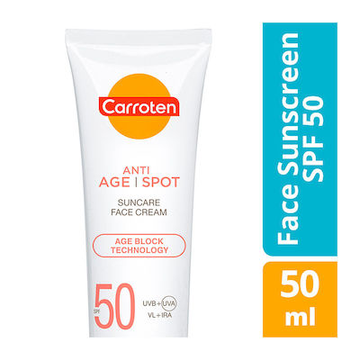 Carroten Anti Age Spot Textură ușoară Rezistentă la apă Crema protectie solara Cremă SPF50 50ml