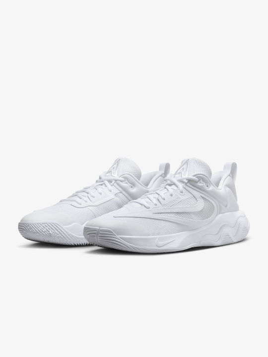 Nike Giannis Immortality 3 Low Basketball Shoes White