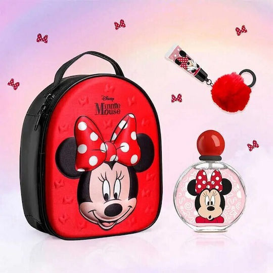 Air-Val International Παιδικό Σετ Eau de Toilette Minnie Mouse 100ml με Lip Gloss & Τσαντάκι Πλάτης