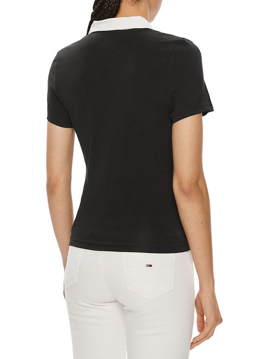 Tommy Hilfiger Women's Polo Blouse Black