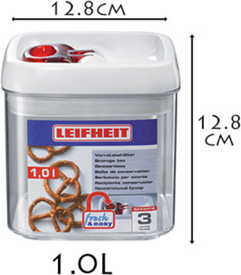 Leifheit Fresh & Easy Кутия За Обща Употреба С Херметически Затворен Капак Пластмасова Прозрачна 1000 мл