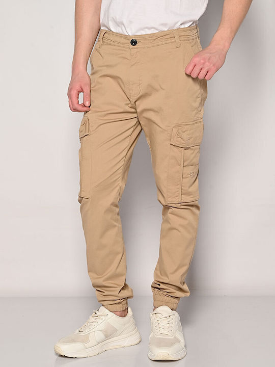 Brokers Jeans Men's Trousers Cargo Beige