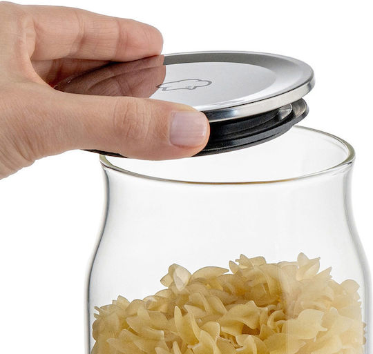 Luigi Ferrero General Use Vase with Lid Glass Transparent 1050ml